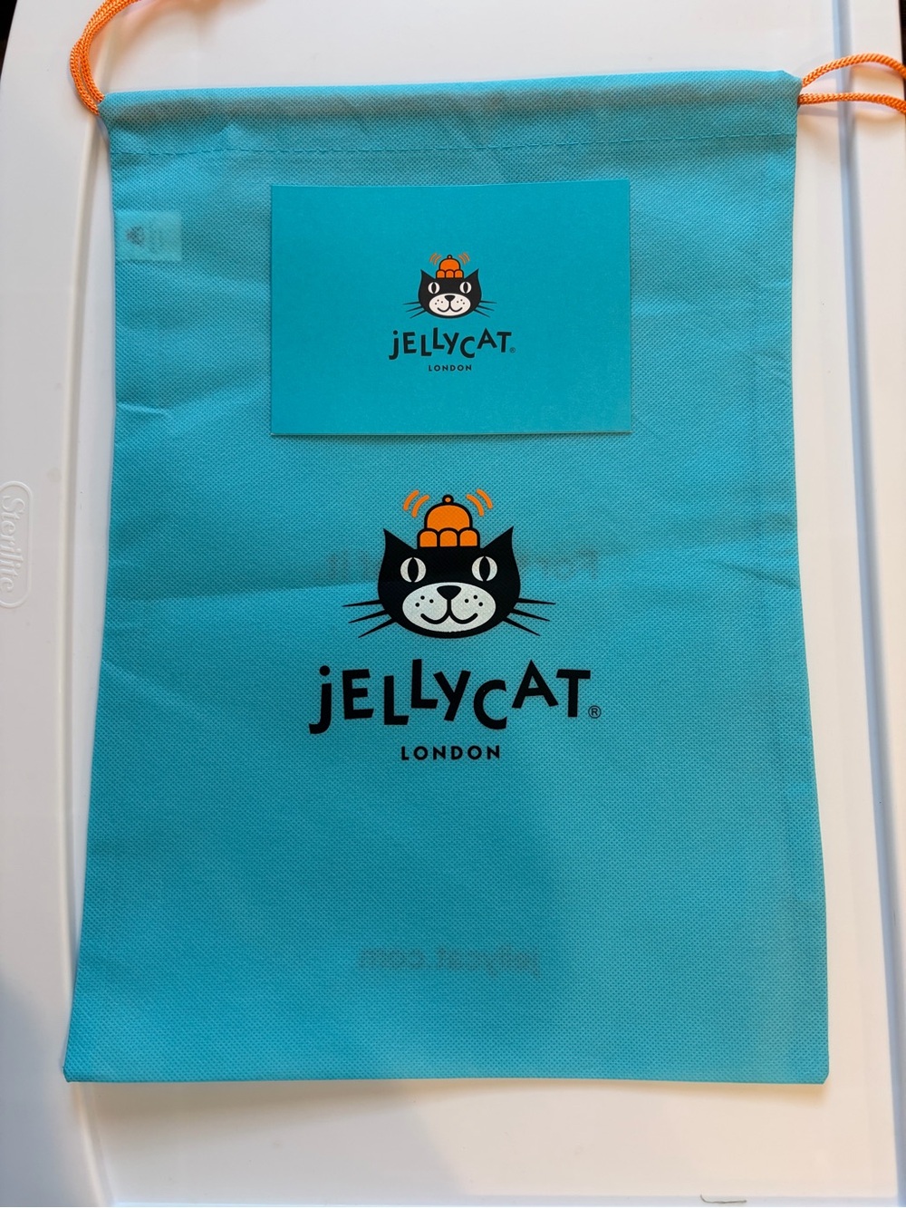 Authentic Official Jellycat Postcard and Medium Size Dust Bag（15.5''*11''）